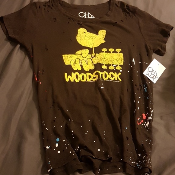 Chaser Tops - NWT Chaser cutout graphic short sleeve top